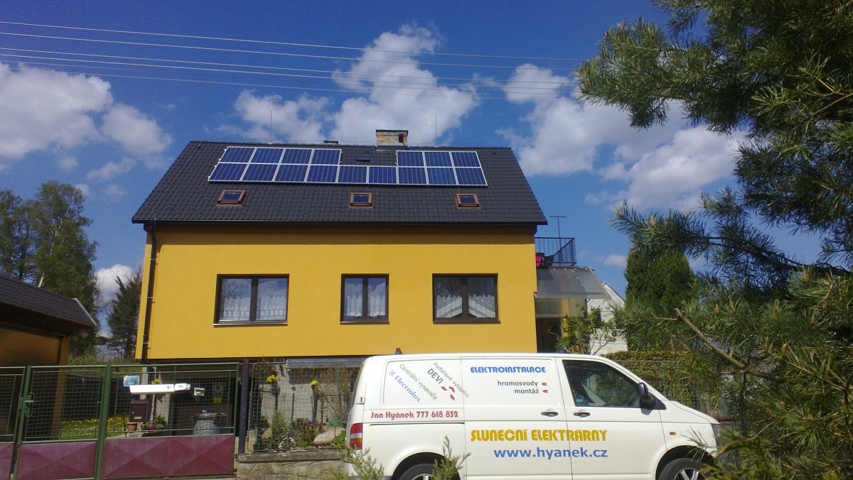 Fotovoltaika Jindřichův Hradec, Lásenice 4 kWp-16 kWh