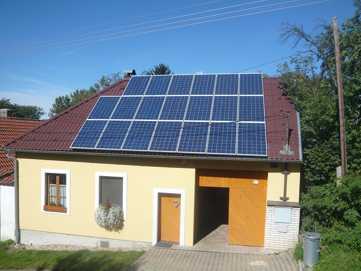 Fotovoltaika Načeradec 9,8 kWp