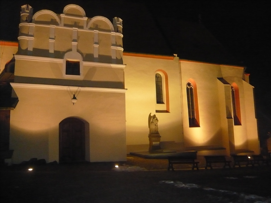 Osvětlení kostela - Povýšení svatého Kříže Veselí nad lužnicí 4